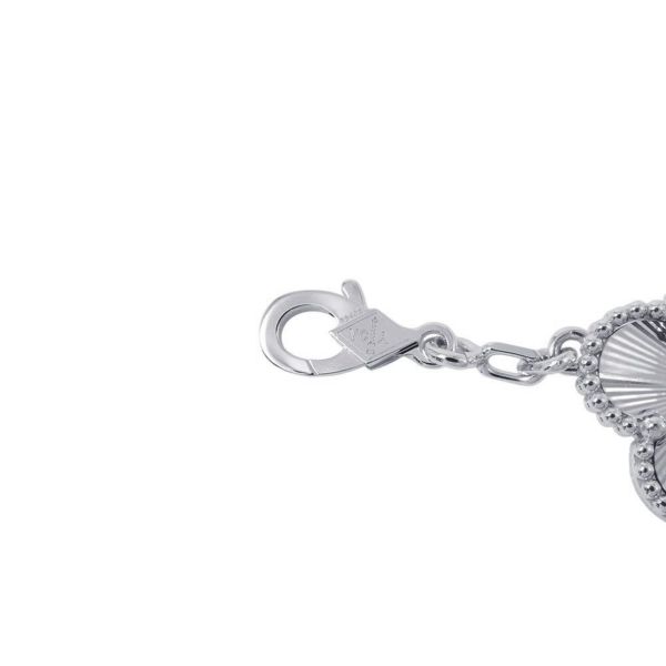 ヴァンクリーフ＆アーペル ブレスレット ヴィンテージ アルハンブラ ブレスレット 5モチーフ ギヨシェ K18WG VCARP9XE00