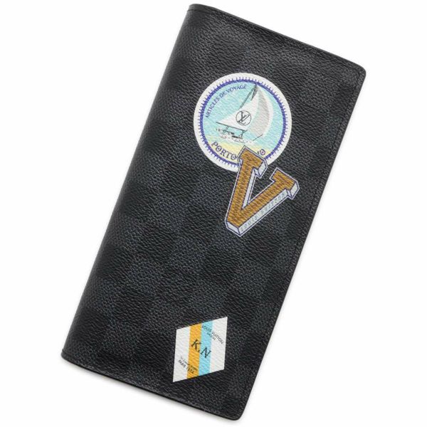 ルイヴィトン ダミエ グラフィット ポルトフォイユ ブラザ 長財布 LOUIS VUITTON新作ダミエ・グラフィット ポルトフォイユ ブラザ (Louis