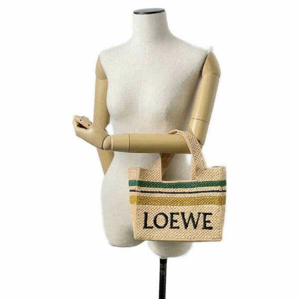 ロエベ ハンドバッグ フォント ラフィア A685B59X02 LOEWE 2wayショルダーバッグ かごバッグ 黒