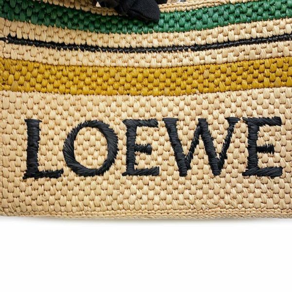 ロエベ ハンドバッグ フォント ラフィア A685B59X02 LOEWE 2wayショルダーバッグ かごバッグ 黒