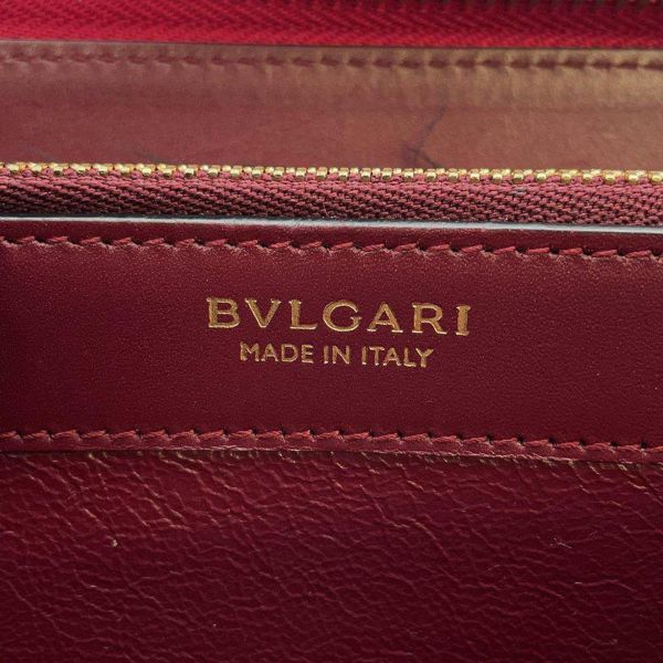 ブルガリ 長財布 セルペンティ ラウンドジップ レザー BVLGARI 財布