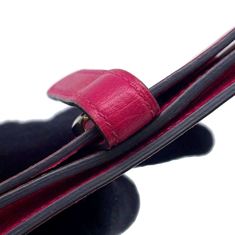 エルメス カードケース ドゴン ローズパープル/シルバー金具 エべーカラー C刻印 HERMES 名刺入れ