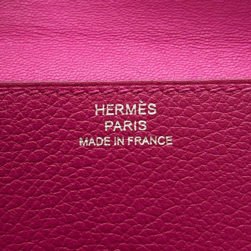 エルメス カードケース ドゴン ローズパープル/シルバー金具 エべーカラー C刻印 HERMES 名刺入れ
