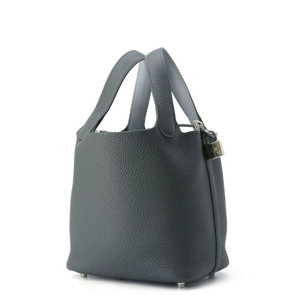 エルメス ピコタンロックPM エクラ ヴェールマングローブ/グリパンタン/シルバー金具 トリヨンクレマンス/スイフト K刻印