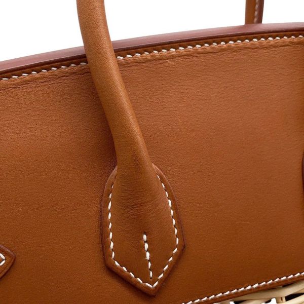 エルメス バーキン25 ピクニック フォーブ/シルバー金具 ストロー/バレニアフォーブ B刻印 HERMES Birkin ハンドバッグ