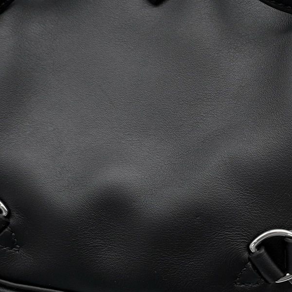 エルメス ケリージャンプ ブラック/シルバー金具スイフト W刻印 HERMES リュック 黒