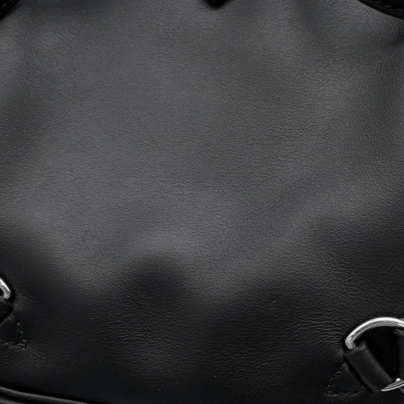 エルメス ケリージャンプ ブラック/シルバー金具スイフト W刻印 HERMES リュック 黒