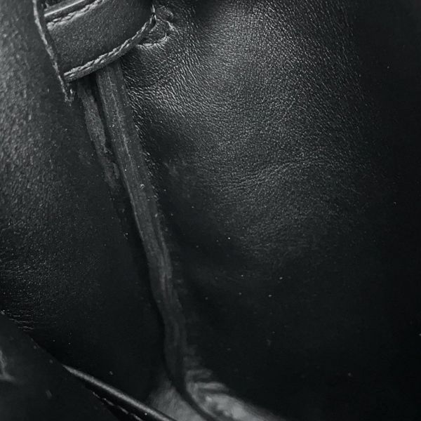 エルメス ケリージャンプ ブラック/シルバー金具スイフト W刻印 HERMES リュック 黒