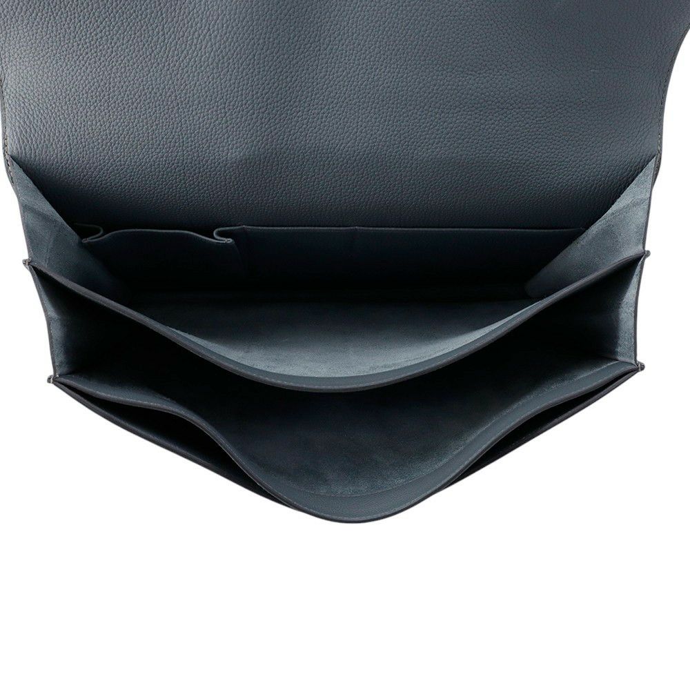 エルメス ビジネスバッグ サックアデペッシュ38 ブルーオラージュ/シルバー金具 トゴ Z刻印 メンズ