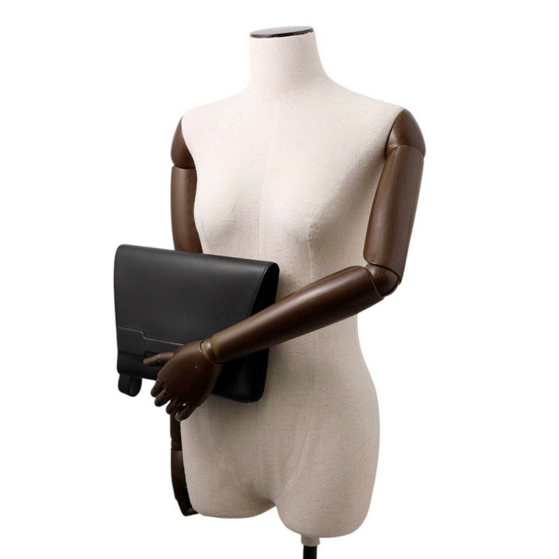 エルメス クラッチバッグ ノヴァポリス ブラック/シルバー金具 エバーカラー Z刻印 メンズ 黒