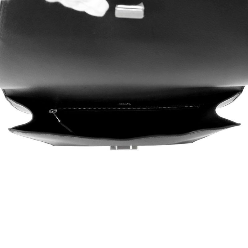 エルメス クラッチバッグ ノヴァポリス ブラック/シルバー金具 エバーカラー Z刻印 メンズ 黒