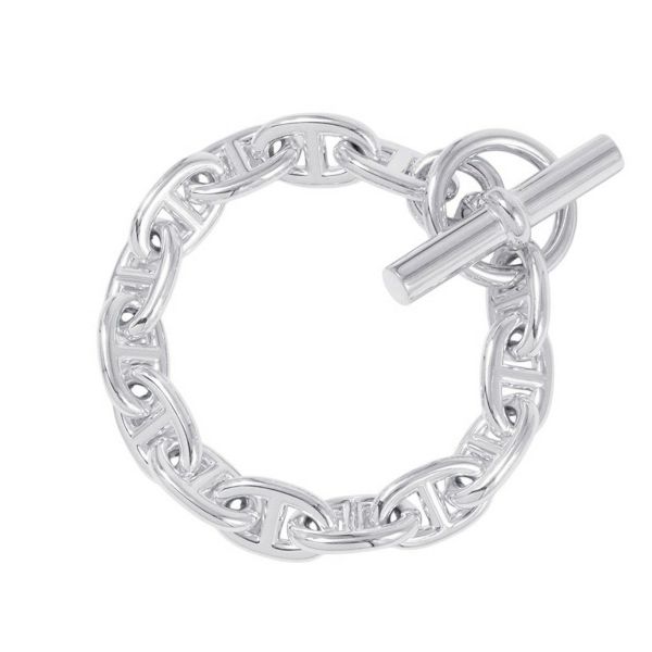 エルメス ブレスレット シェーヌダンクルMM 14コマ SV925シルバー HERMES ジュエリー