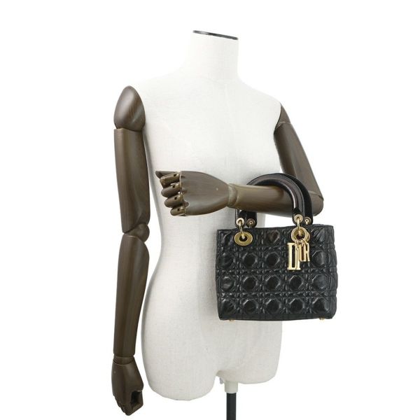 クリスチャン・ディオール ハンドバッグ レディディオール  ニキドサンファルコラボ カナージュ スモール M0574VYJ 2way 黒