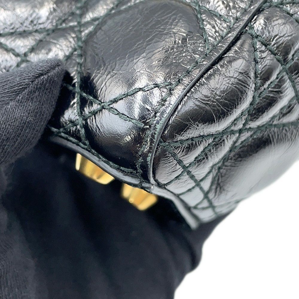 クリスチャン・ディオール ハンドバッグ レディディオール  ニキドサンファルコラボ カナージュ スモール M0574VYJ 2way 黒