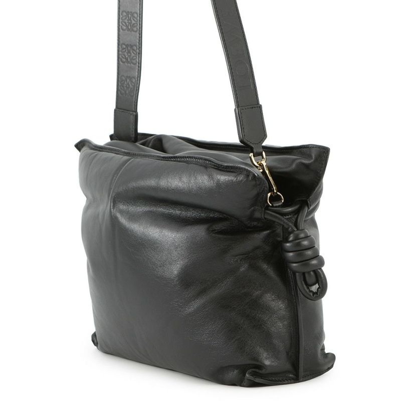 ロエベ ショルダーバッグ パファー フラメンコクラッチ レザー A411FC1X67 LOEWE 2wayクラッチバッグ 黒