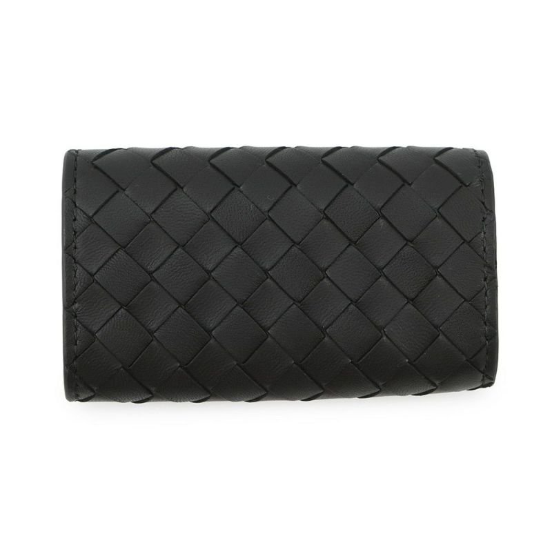 ボッテガヴェネタ キーケース 4連 イントレチャート 339336 BOTTEGA VENETA メンズ 黒