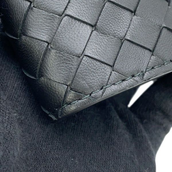 ボッテガヴェネタ キーケース 4連 イントレチャート 339336 BOTTEGA VENETA メンズ 黒