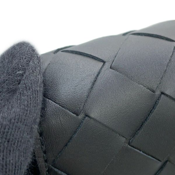 ボッテガヴェネタ 二つ折り財布 イントレチャート レザー 749412 BOTTEGA VENETA メンズ 黒