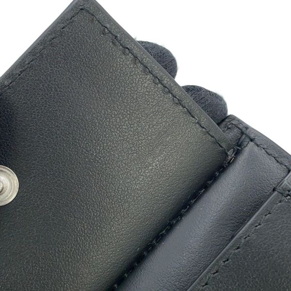 ボッテガヴェネタ 二つ折り財布 イントレチャート レザー 749412 BOTTEGA VENETA メンズ 黒