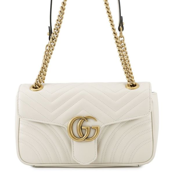 グッチ チェーンショルダーバッグ GGマーモント キルティングレザー ハート 443497 GUCCI バッグ