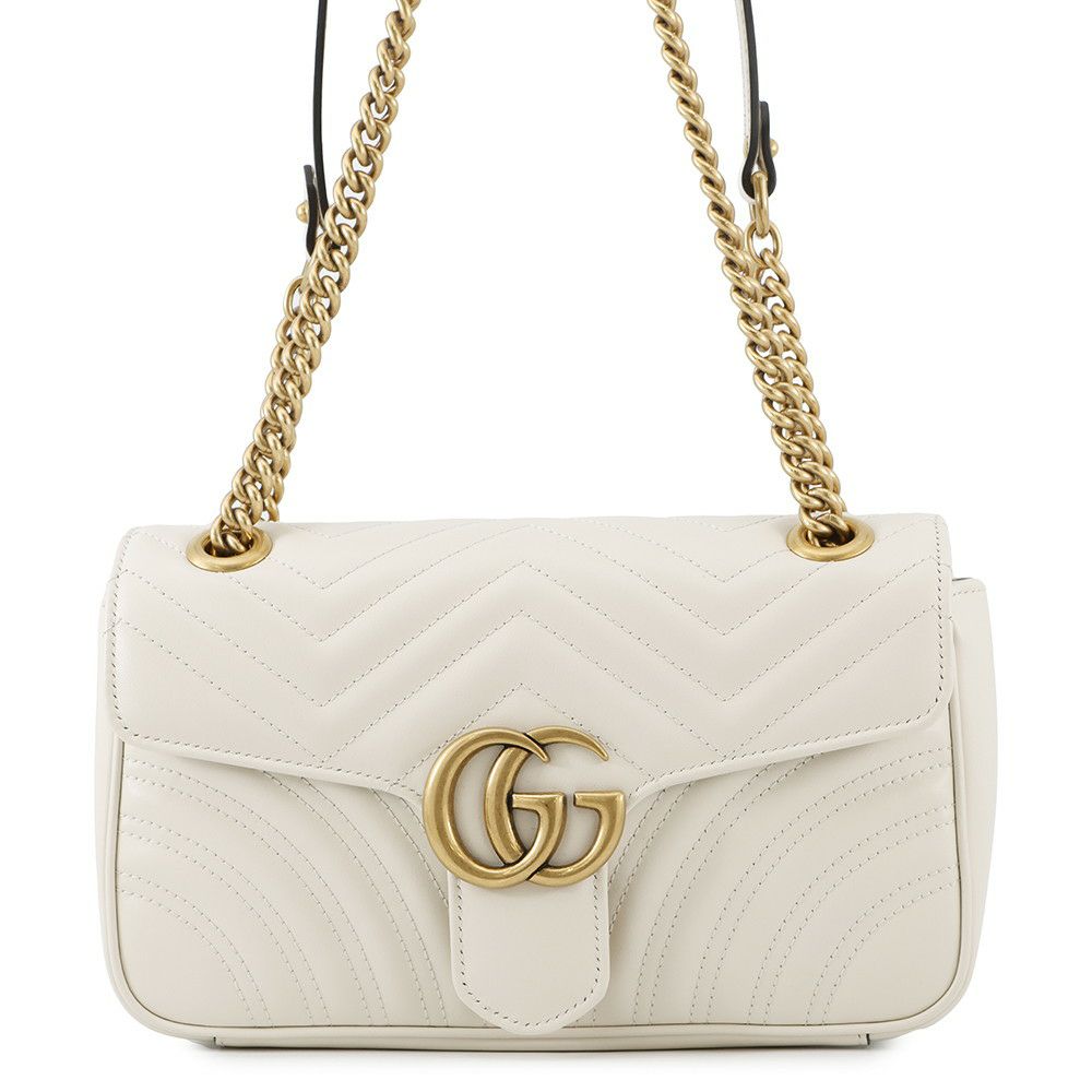 グッチ チェーンショルダーバッグ GGマーモント キルティングレザー ハート 443497 GUCCI バッグ