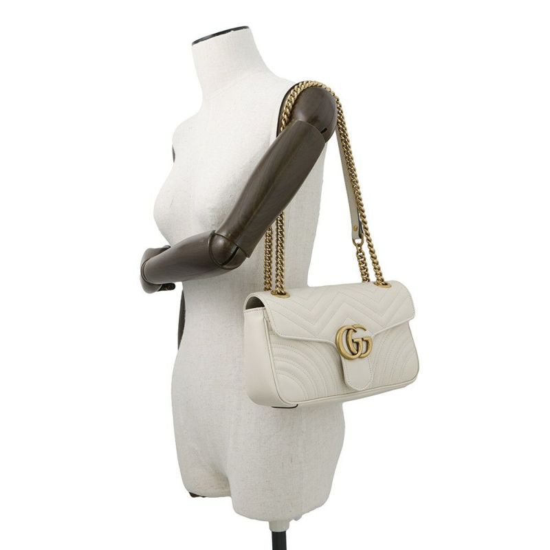 グッチ チェーンショルダーバッグ GGマーモント キルティングレザー ハート 443497 GUCCI バッグ