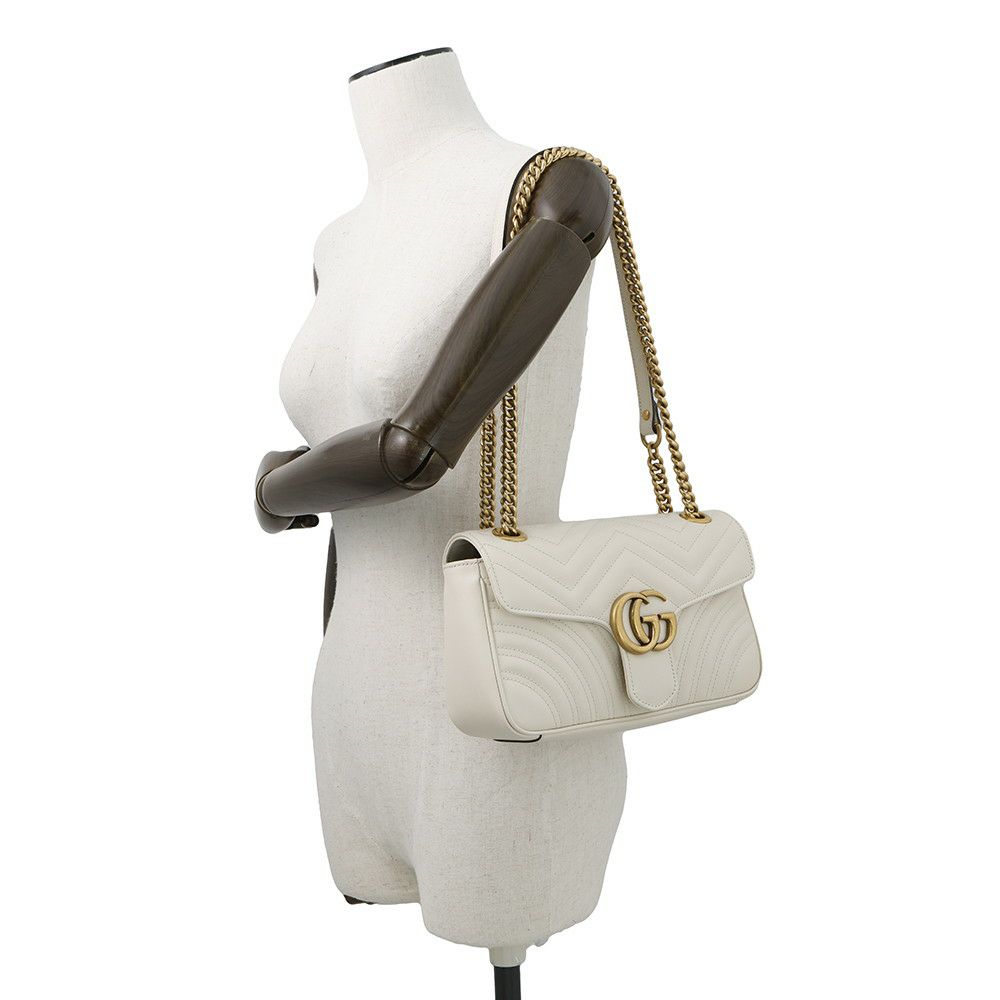 グッチ チェーンショルダーバッグ GGマーモント キルティングレザー ハート 443497 GUCCI バッグ