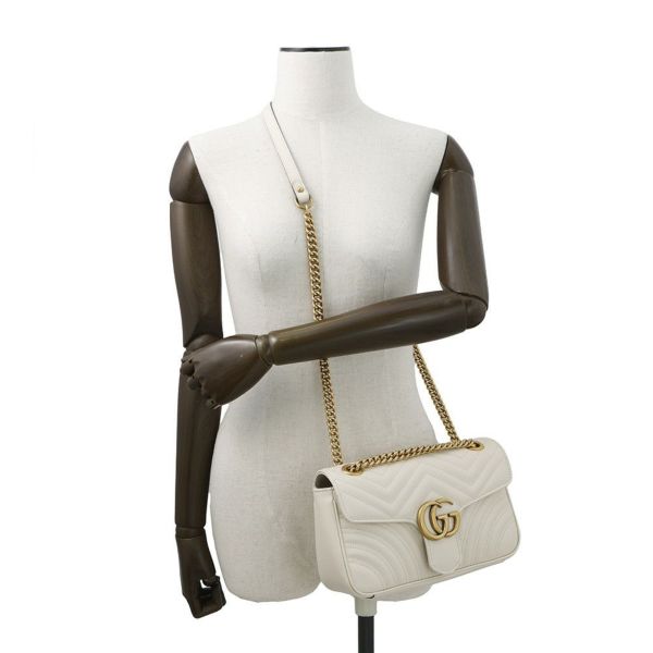 グッチ チェーンショルダーバッグ GGマーモント キルティングレザー ハート 443497 GUCCI バッグ