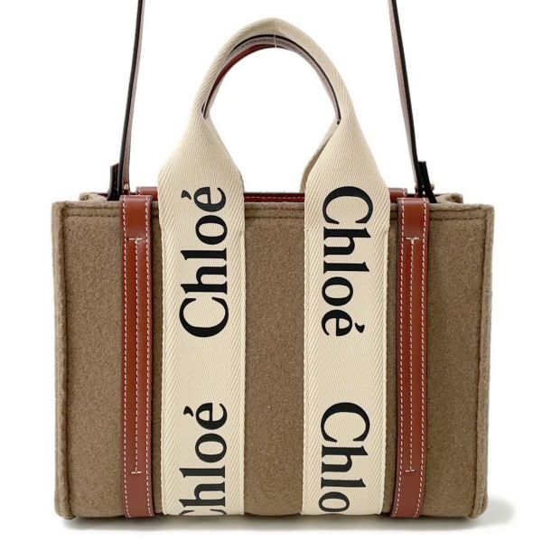 クロエ ハンドバッグ ウッディ トート スモール フェルト