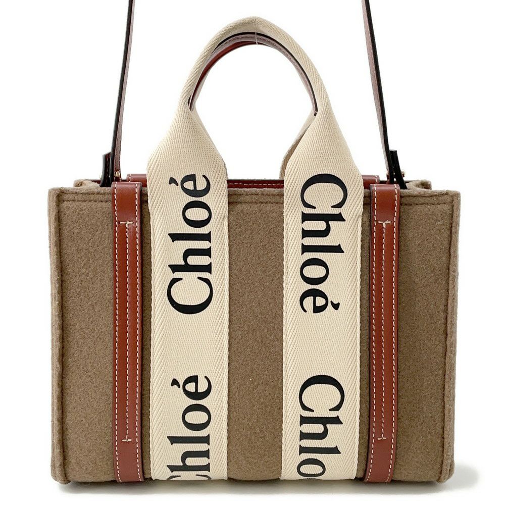 クロエ ハンドバッグ ウッディ トート スモール フェルト CHC22SS397G64001 Chloe 2way