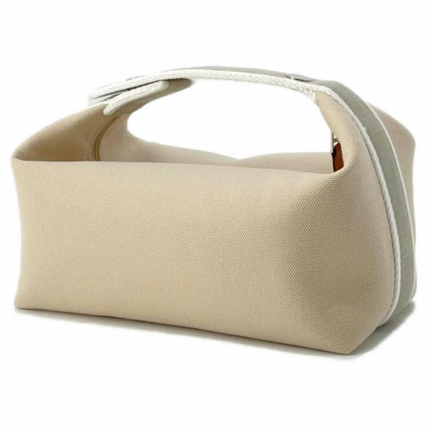 エルメス ポーチ ブリッド・ア・ブラックPM ベージュ/シルバー金具