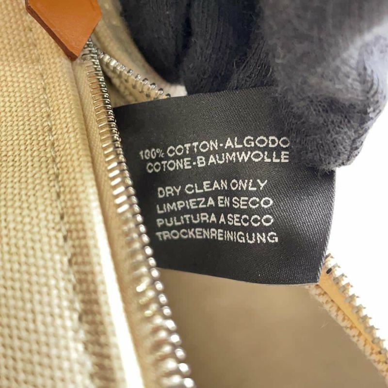 エルメス ポーチ ブリッド・ア・ブラックPM ベージュ/シルバー金具 キャンバス HERMES バッグ 小物入れ