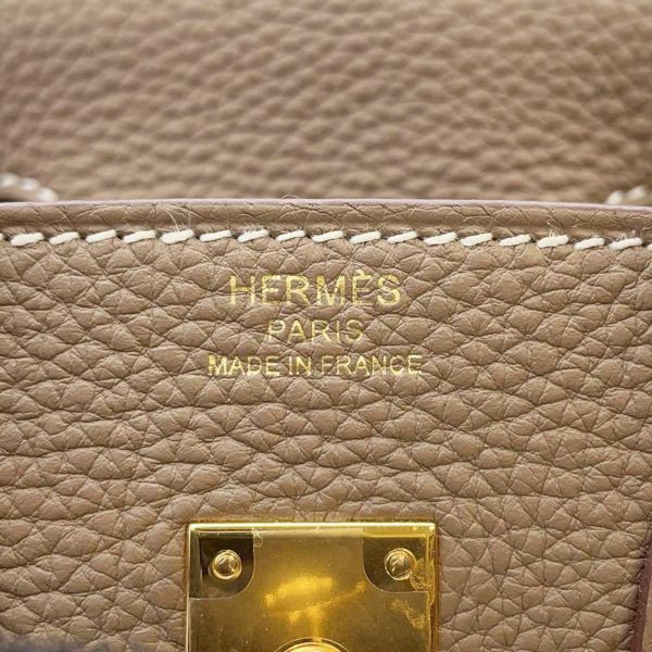 エルメス バーキン25 エトゥープ/ゴールド金具 トゴ W刻印 HERMES Birkin ハンドバッグ