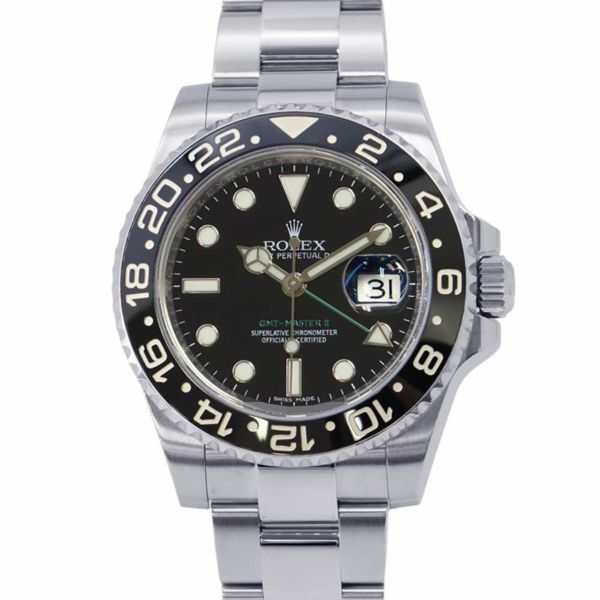 ロレックス GMTマスター2 116710LN ROLEX 腕時計 黒文字盤