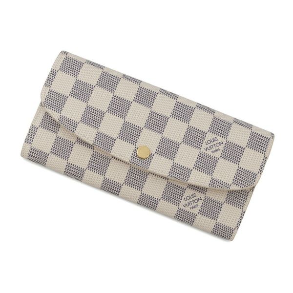 LOUIS VUITTON ダミエ アズール ポルトフォイユ エミリー 正規品 ルイヴィトン 長財布 ダミエ・アズール ポルトフォイユ・エミリー