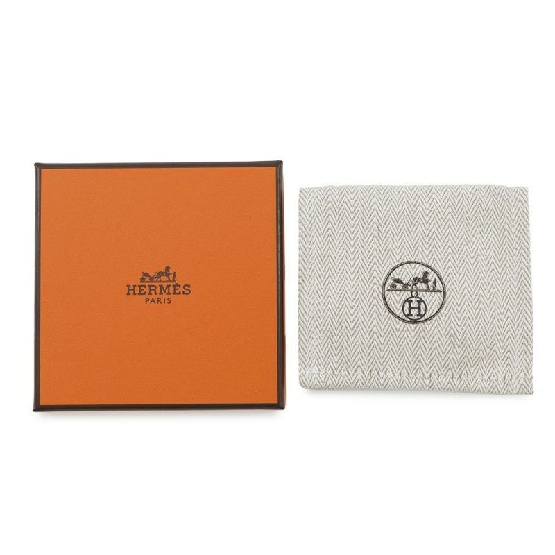 エルメス ブローチ オ・クール・デュ・フォーブル ブラック/ゴールド金具 スイフト HERMES アクセサリー 黒