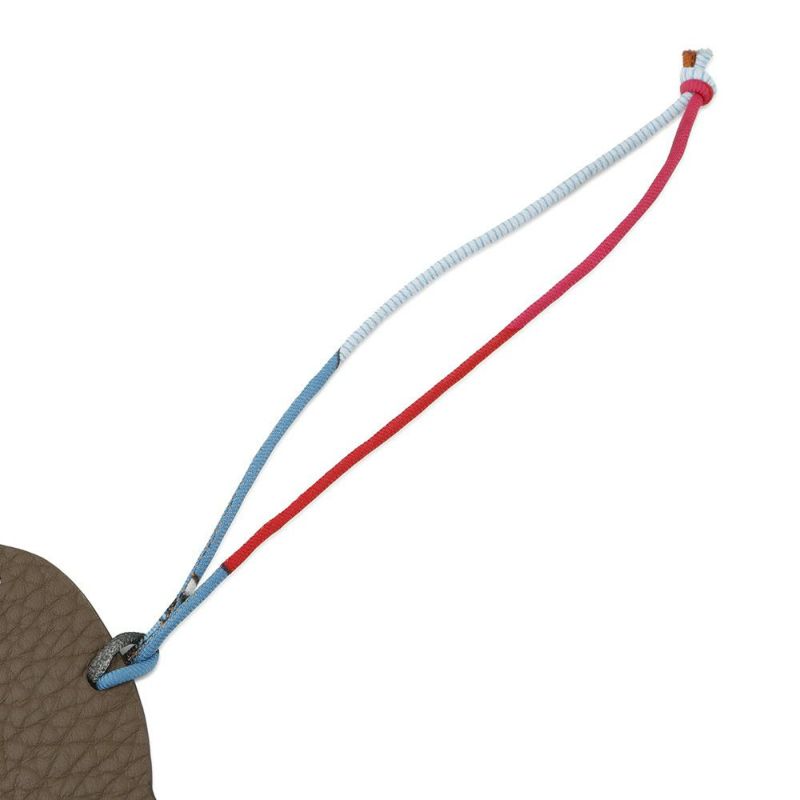 エルメス バッグチャーム プティアッシュ イルカ エトゥープ/ルージュカザック トリヨンクレマンス/エプソン