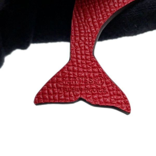 エルメス バッグチャーム プティアッシュ イルカ エトゥープ/ルージュカザック トリヨンクレマンス/エプソン