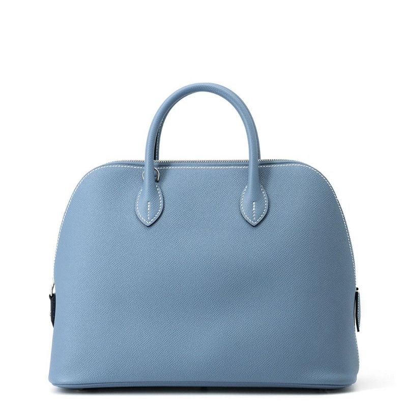エルメス ハンドバッグ ボリード1923 30 ニューブルージーン/シルバー金具 エプソン W刻印 2wayショルダー