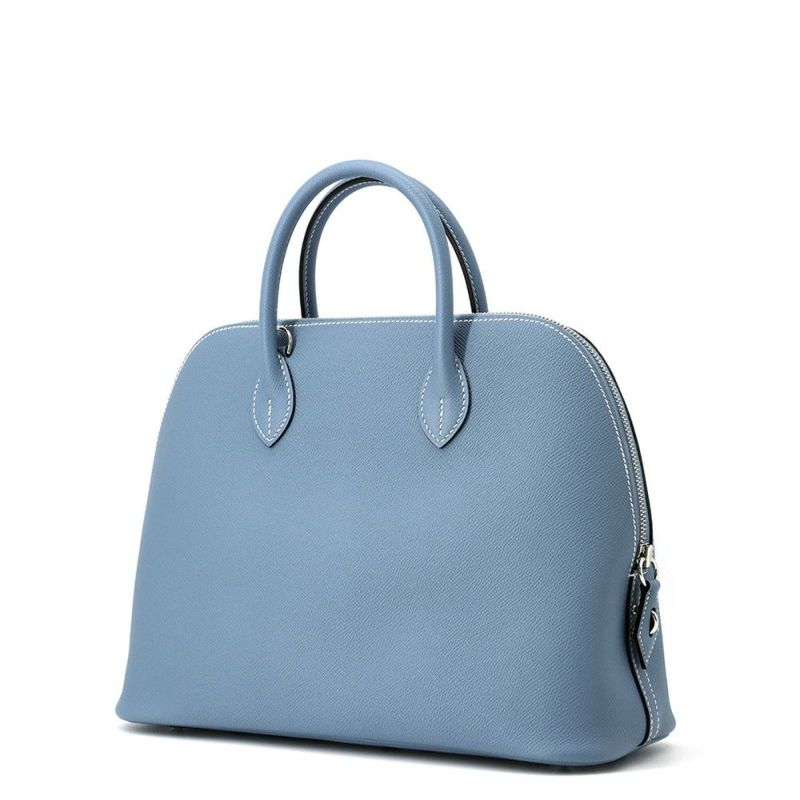 エルメス ハンドバッグ ボリード1923 30 ニューブルージーン/シルバー金具 エプソン W刻印 2wayショルダー