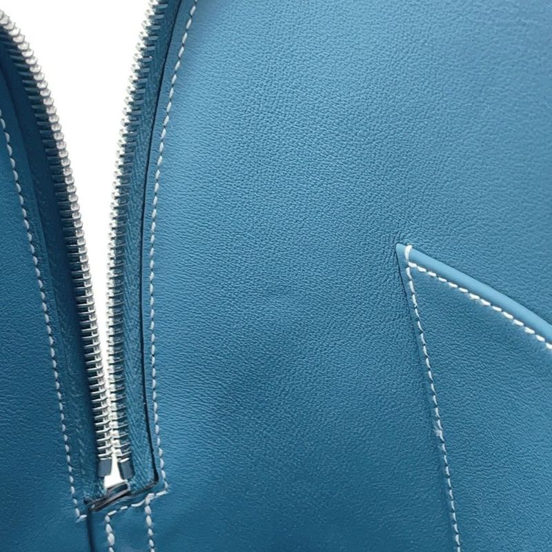 エルメス ハンドバッグ ボリード1923 30 ニューブルージーン/シルバー金具 エプソン W刻印 2wayショルダー