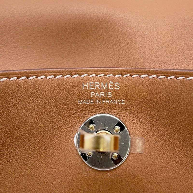 エルメス ハンドバッグ リンディ ミニ ゴールド/エレクトラム金具 スイフト K刻印 2wayショルダー