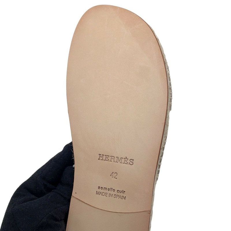 エルメス サンダル アンティグア シェーブル・ヴェロア メンズサイズ42 HERMES 靴