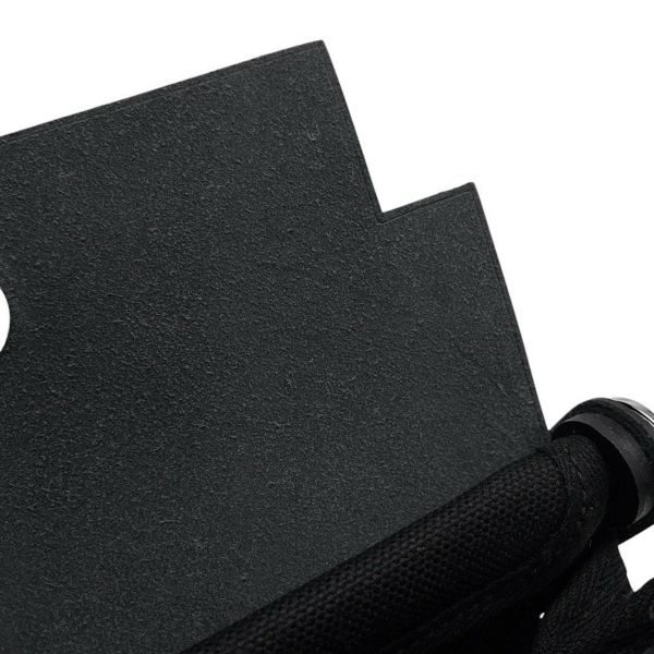 エルメス ショルダーバッグ エールバッグジップ ミニ ブラック/シルバー金具 トワルミリタリー/ヴァッシュハンター W刻印 黒