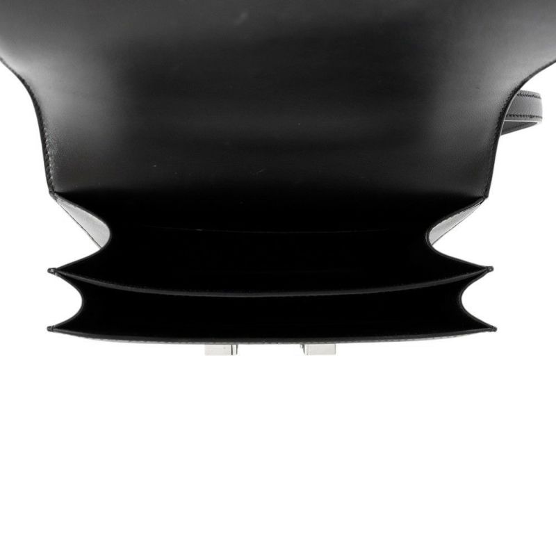 エルメス ミニ コンスタンス3 ブラック/シルバー金具 ヴォームッシュ/リザードナチュラ U刻印 黒