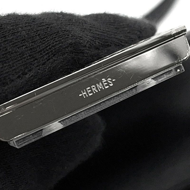 エルメス ミニ コンスタンス3 ブラック/シルバー金具 ヴォームッシュ/リザードナチュラ U刻印 黒