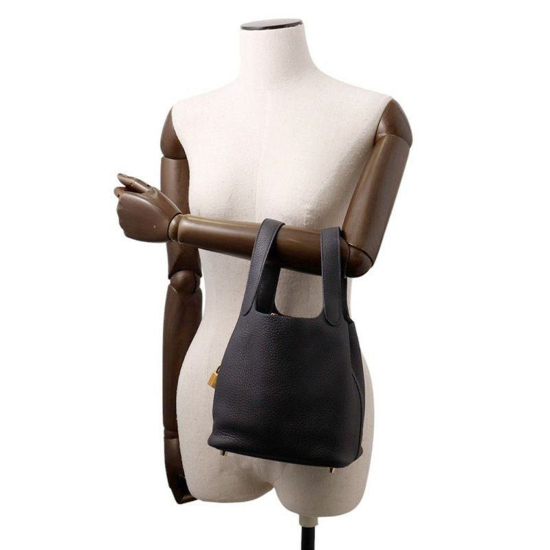 エルメス ハンドバッグ ピコタンロックPM キャバン/ゴールド金具 トリヨンクレマンス U刻印