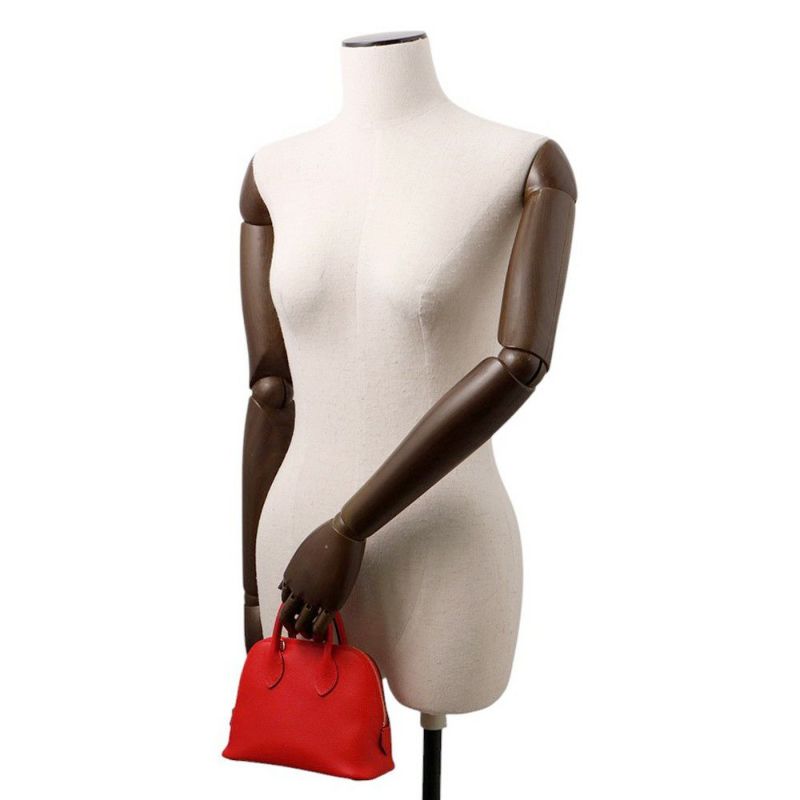 エルメス ボリード1923 ミニ ルージュラデュー/ゴールド金具 エバーカラー K刻印 2wayショルダー