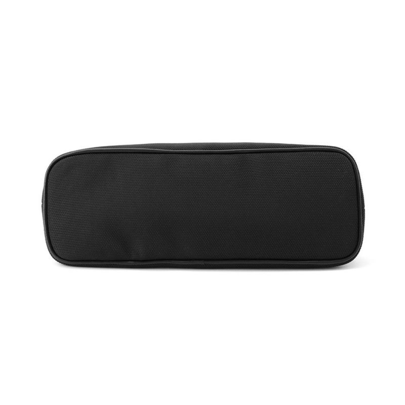 エルメス シューズケアセット ボリードポーチ ブラック/シルバー金具 キャンバス HERMES 黒