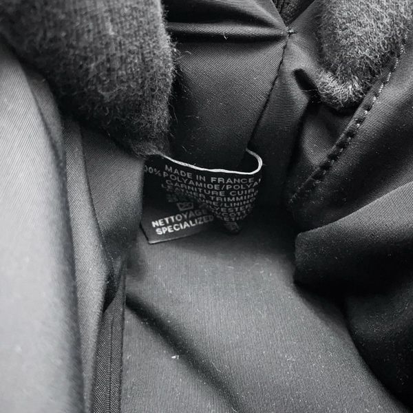 エルメス シューズケアセット ボリードポーチ ブラック/シルバー金具 キャンバス HERMES 黒